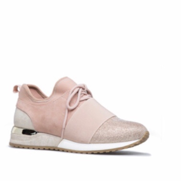 Blush color and sparkling Multi textile Sneakers - Picture 3 of 5